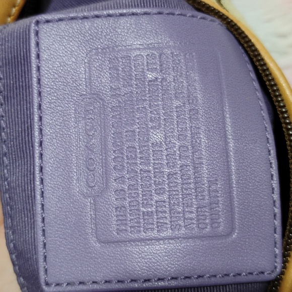 SALE! Coach Mini Vintage Y2K Signature Print Handbag W Hangtag Gently Used - Picture 11 of 13